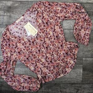 Rewind Floral Long Sleeve Blouse Size L